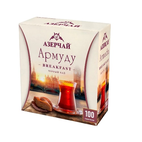 Азерчай чай черный Армуду Breakfast, 100 пакетиков Азерчай чай черный Армуду Breakfast, 100 пакетиков